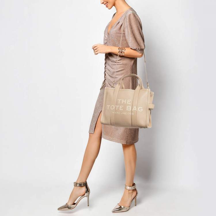 Marc Jacobs Beige Leather Medium The Tote Bag Marc Jacobs | TLC