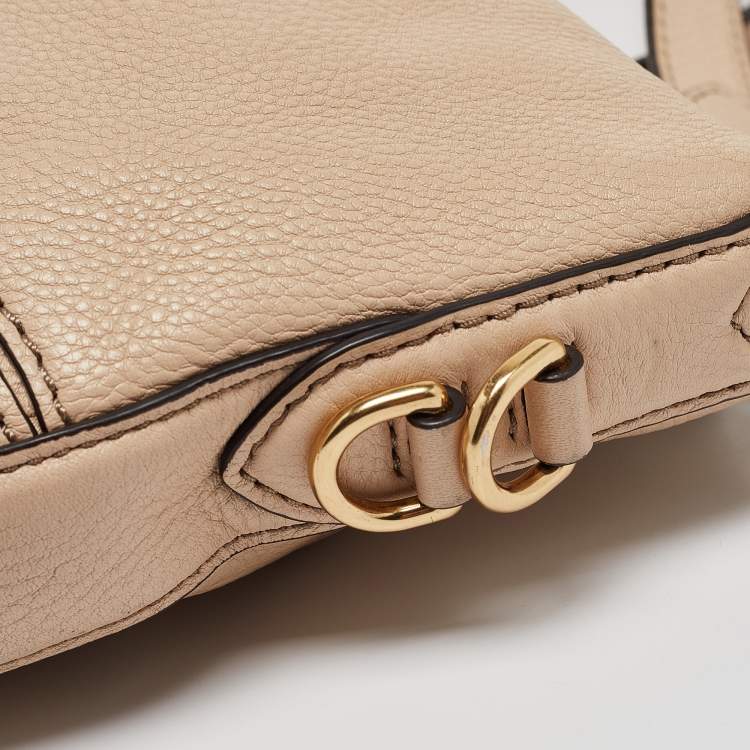 Pre Owned Marc Jacobs Beige Leather Small The Drifter Shoulder Bag