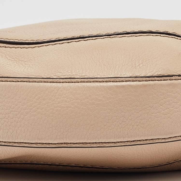 Pre Owned Marc Jacobs Beige Leather Small The Drifter Shoulder Bag
