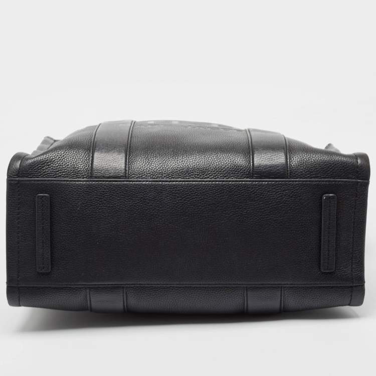 Pre Owned Marc Jacobs Black Leather Large The Tote Bag