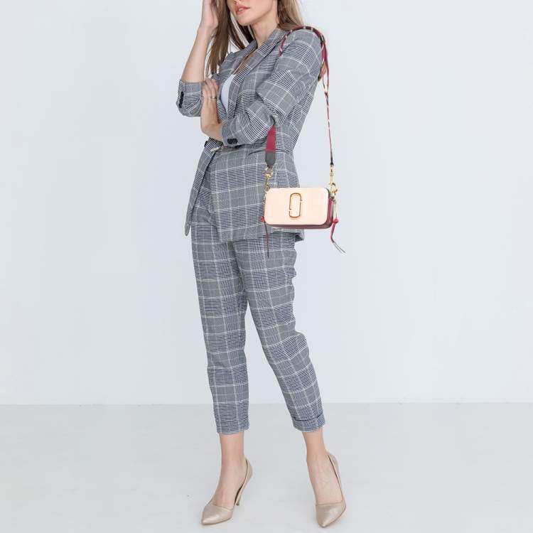 Pre Owned Marc Jacobs Tri Color Leather Snapshot Camera Crossbody Bag