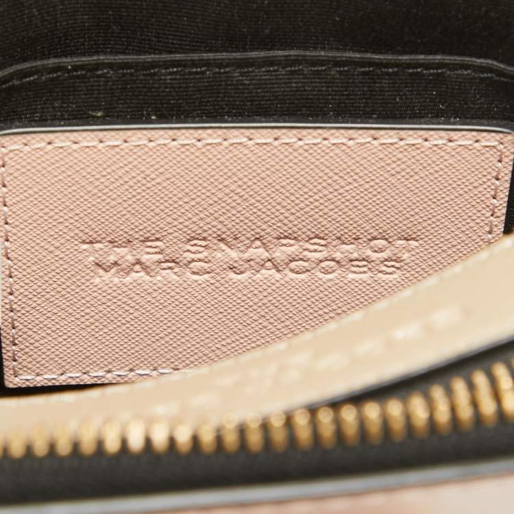 Pre Owned Marc Jacobs Tri Color Leather Snapshot Camera Crossbody Bag