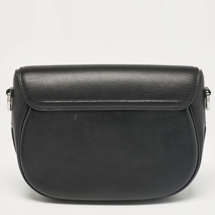 Pre Owned Marc Jacobs Black Leather Large  J Marc Saddle Bag