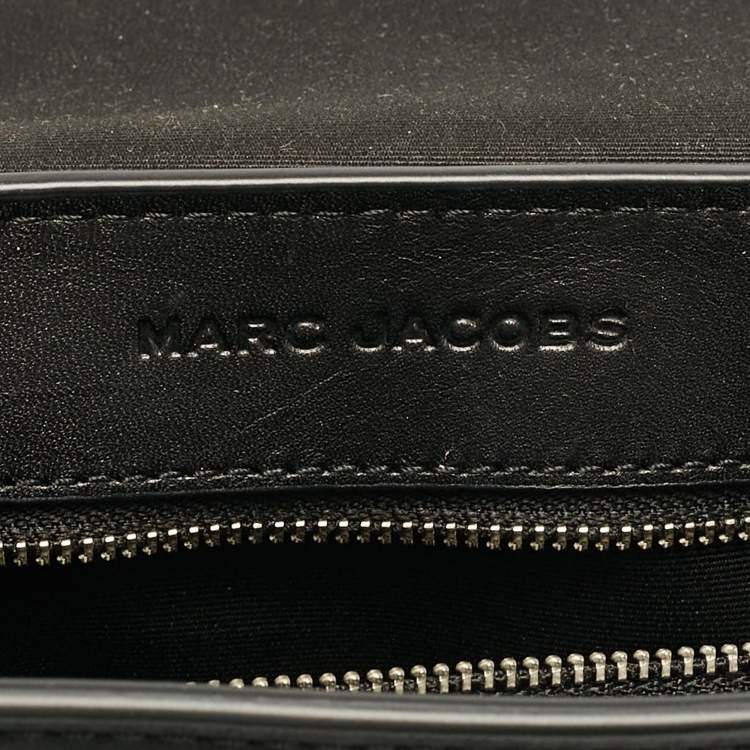 Pre Owned Marc Jacobs Black Leather Large  J Marc Saddle Bag