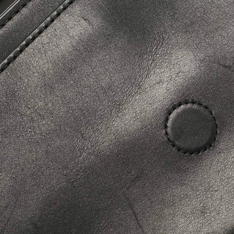 Pre Owned Marc Jacobs Black Leather Large  J Marc Saddle Bag