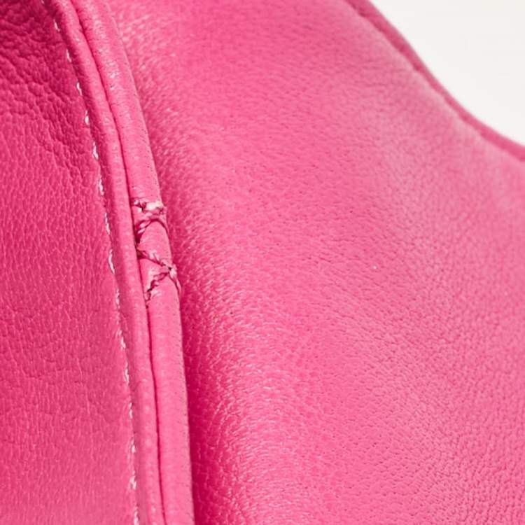 Pre Owned Marc Jacobs Pink Quilted Leather Large Single Shoulder Bag