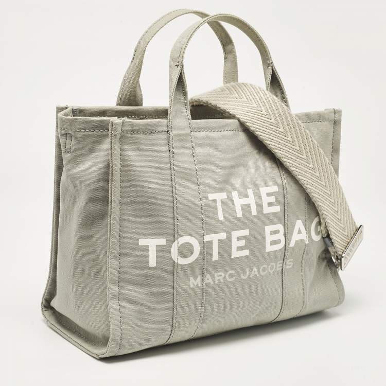 Pre Owned Marc Jacobs Grey Canvas Medium The Tote Bag
