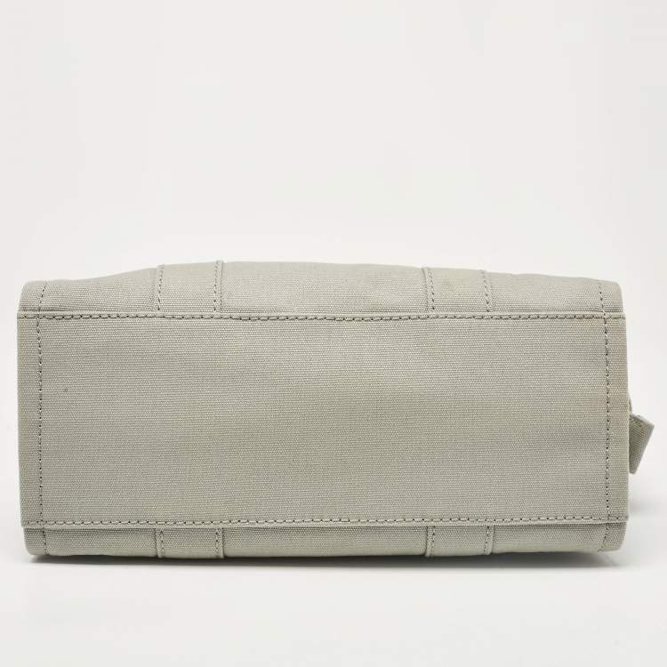 Pre Owned Marc Jacobs Grey Canvas Medium The Tote Bag
