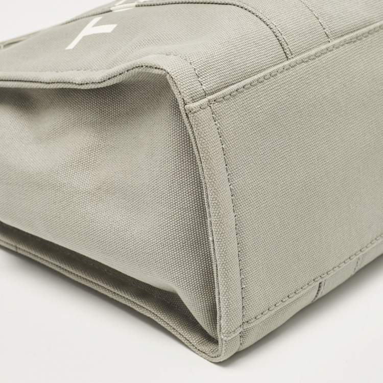 Pre Owned Marc Jacobs Grey Canvas Medium The Tote Bag