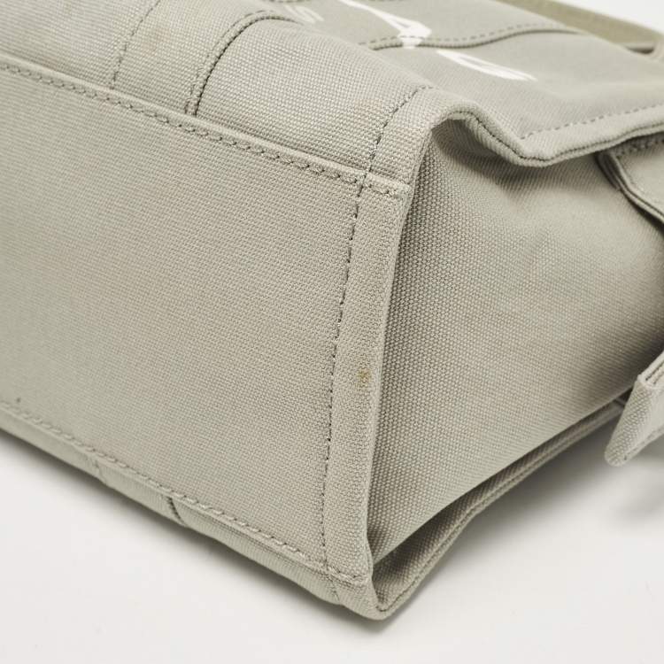 Pre Owned Marc Jacobs Grey Canvas Medium The Tote Bag