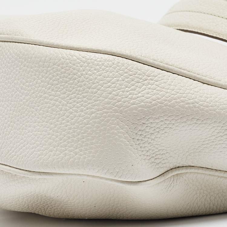 Pre Owned Marc Jacobs White Leather The Essential Hobo