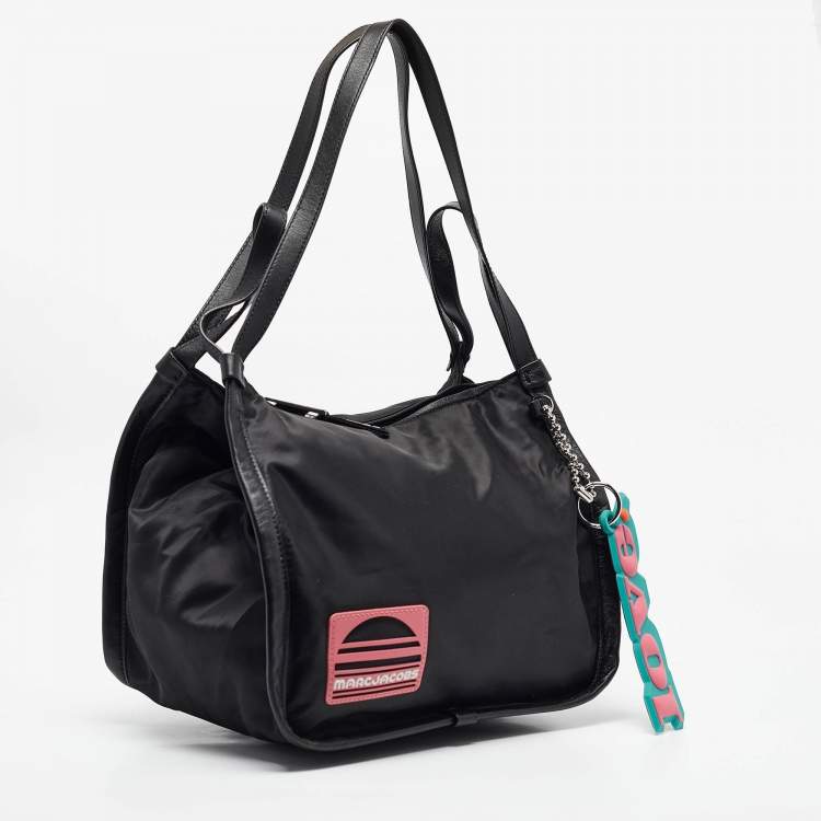 Pre Owned Marc Jacobs Black Nylon and Leather Sport Tote