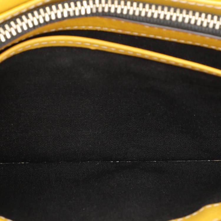 Pre Owned Marc Jacobs Yellow Leather Wallet On Chain
