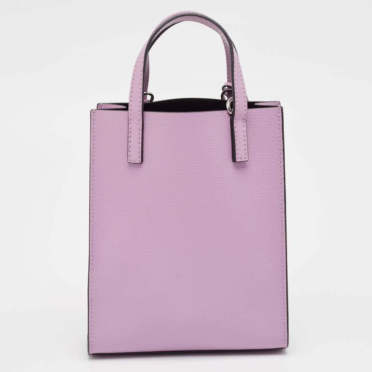 Pre Owned Marc Jacobs Lavender Leather Micro Grind Tote