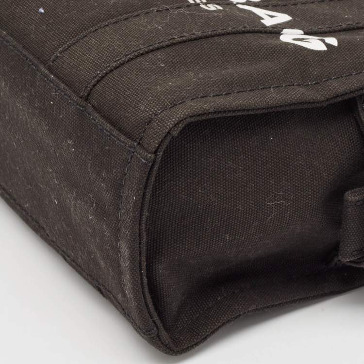 Pre Owned Marc Jacobs Black Canvas Small The Tote Bag