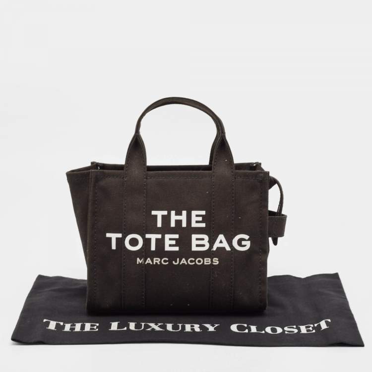 Pre Owned Marc Jacobs Black Canvas Small The Tote Bag