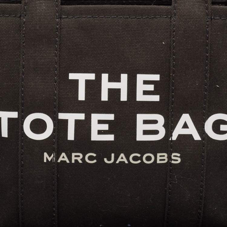 Pre Owned Marc Jacobs Black Canvas Small The Tote Bag