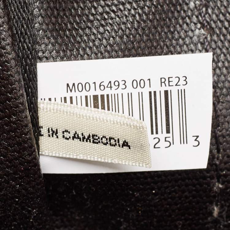 Pre Owned Marc Jacobs Black Canvas Small The Tote Bag