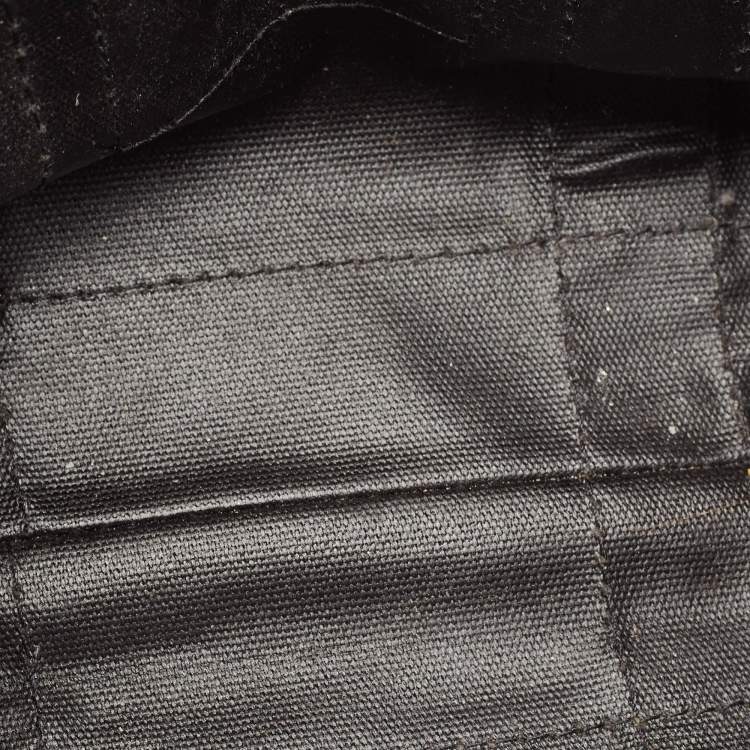 Pre Owned Marc Jacobs Black Canvas Small The Tote Bag