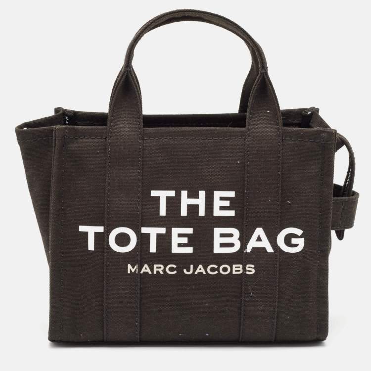 Pre Owned Marc Jacobs Black Canvas Small The Tote Bag