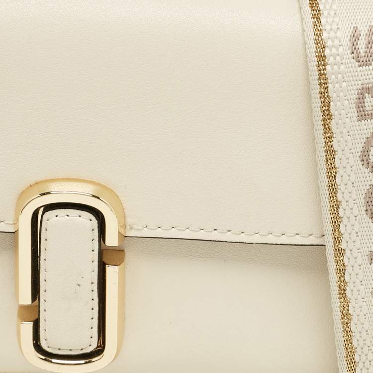 Pre Owned Marc Jacobs Off White Leather Mini The J Marc Shoulder Bag