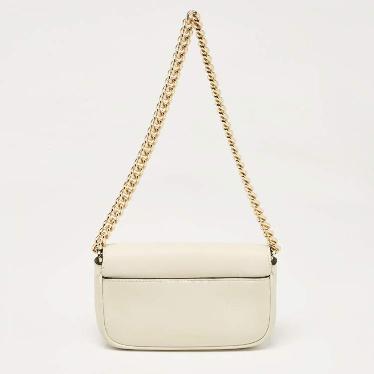 Pre Owned Marc Jacobs Off White Leather Mini The J Marc Shoulder Bag
