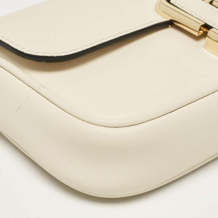 Pre Owned Marc Jacobs Off White Leather Mini The J Marc Shoulder Bag