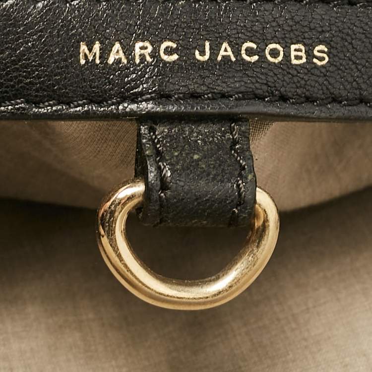 Pre Owned Marc Jacobs Black Quilted Leather Stam Satchel