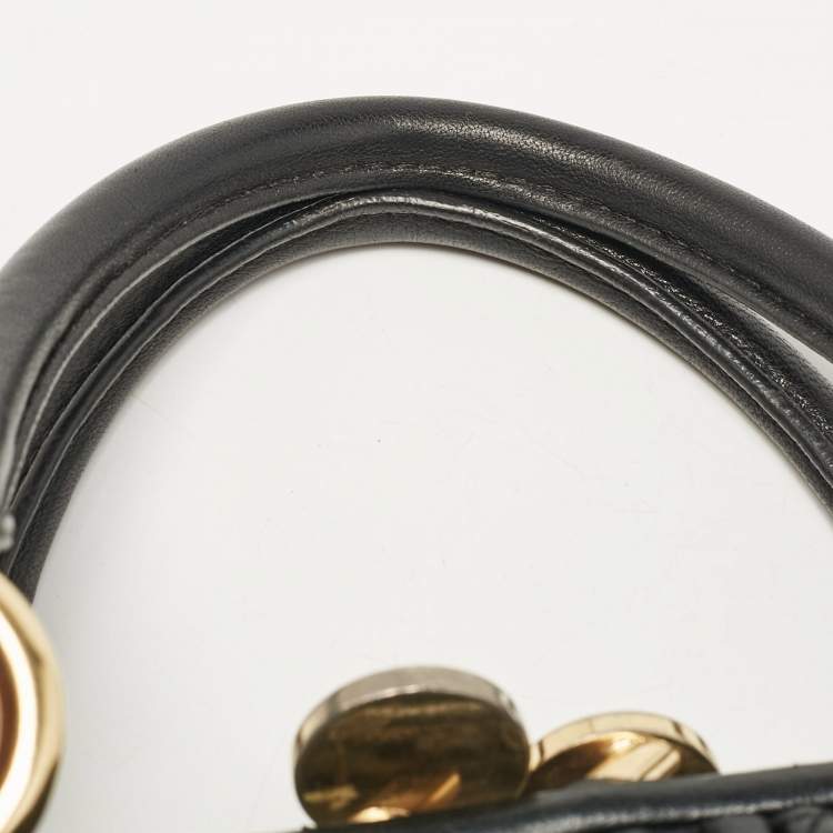 Pre Owned Marc Jacobs Black Quilted Leather Stam Satchel