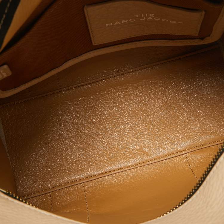 Pre Owned Marc Jacobs Beige Leather Small The Tote Bag