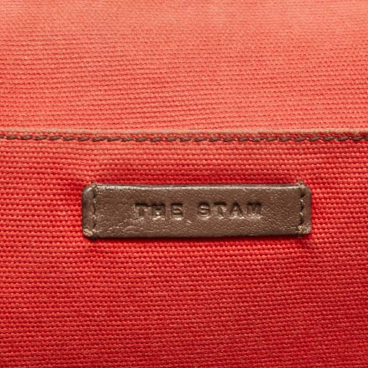 Pre Owned Marc Jacobs Brown Quilted Leather Stam Satchel