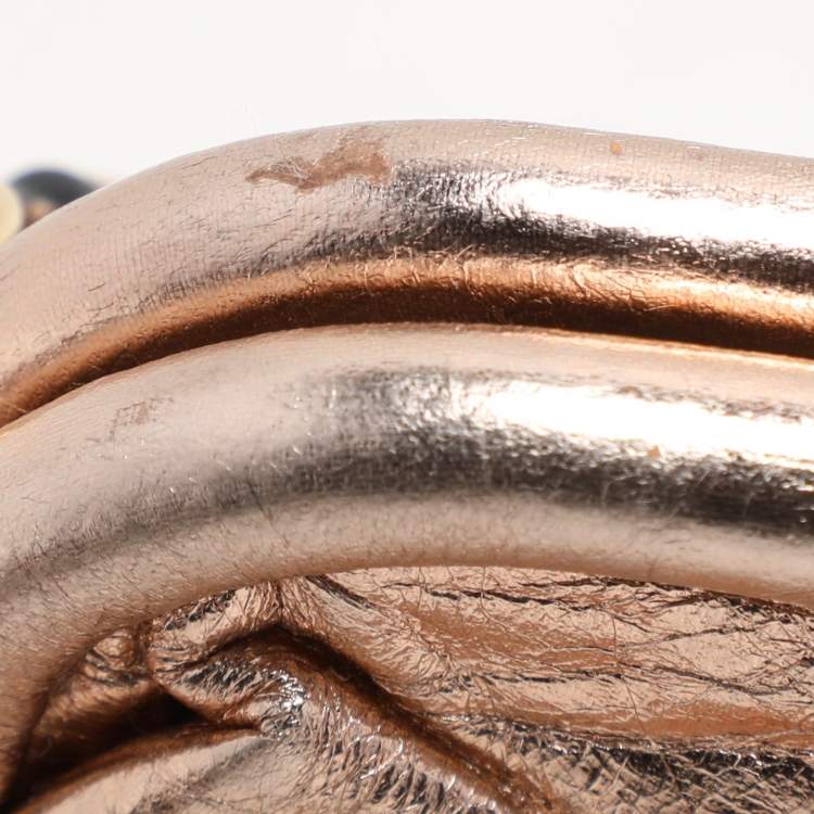 Pre Owned Marc Jacobs Rose Gold Leather Stam Shoulder Bag