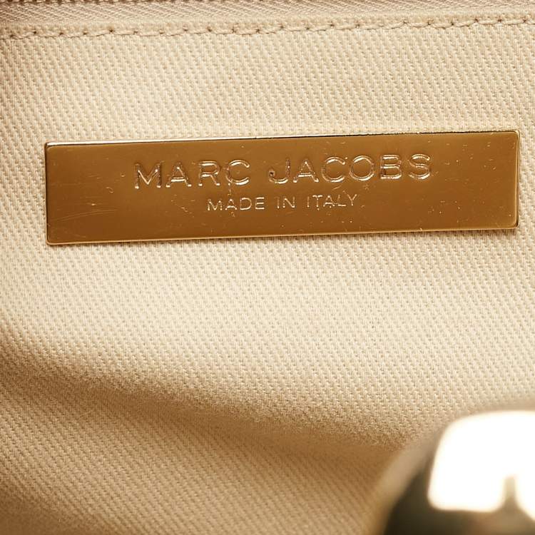 Pre Owned Marc Jacobs Black Quilted Leather Stam Satchel