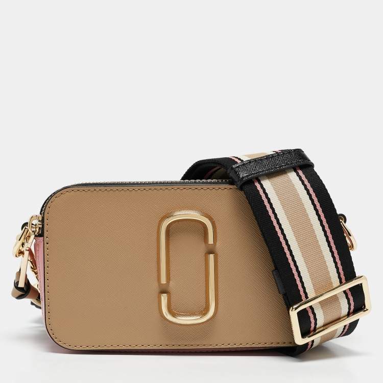 Pre Owned Marc Jacobs Tricolor Patent Leather Snapshot Camera Crossbody Bag