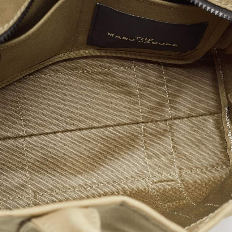 Pre Owned Marc Jacobs Beige Canvas Medium The Tote Bag
