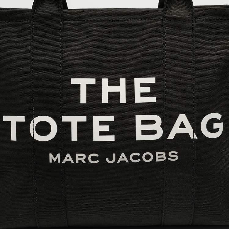 Pre Owned Marc Jacobs Black Canvas Large The Tote Bag