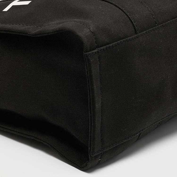 Pre Owned Marc Jacobs Black Canvas Large The Tote Bag
