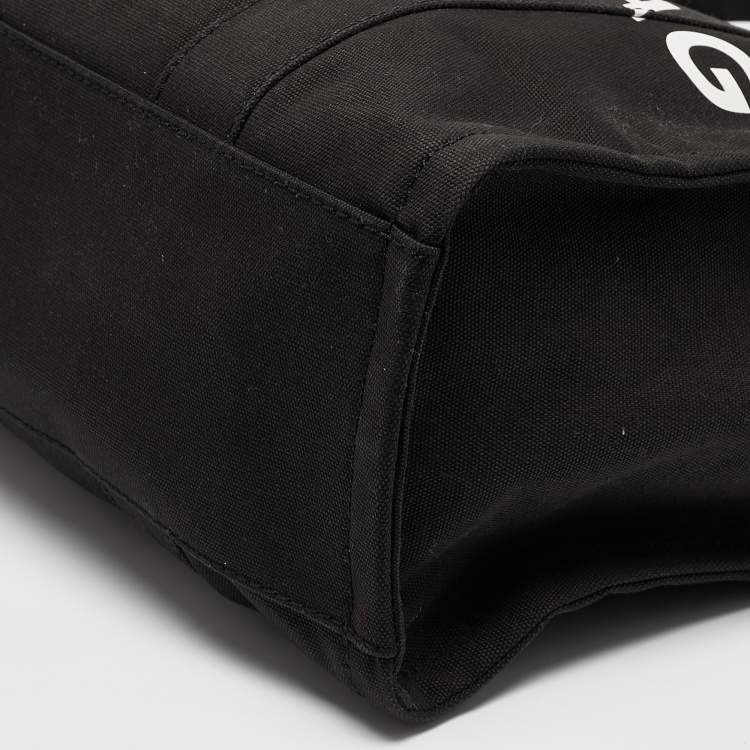 Pre Owned Marc Jacobs Black Canvas Large The Tote Bag