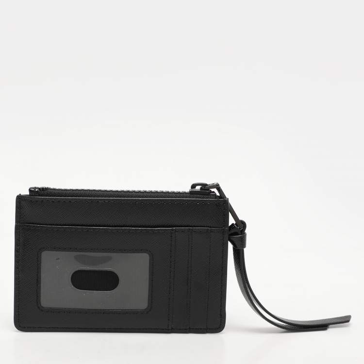 Pre Owned Marc Jacobs Black Patent Leather Snapshot Card Holder Wallet