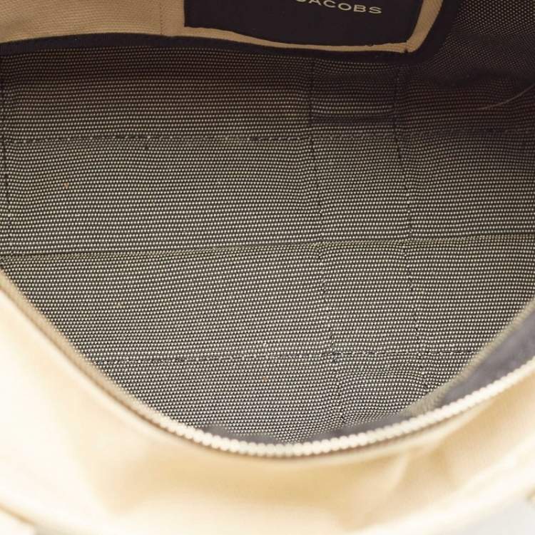 Pre Owned Marc Jacobs Cream Canvas Large The Tote Bag