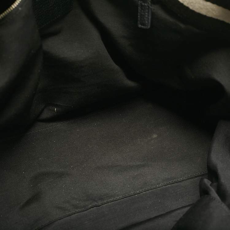 Pre Owned Marc Jacobs Black Leather Large Recruit East West Tote