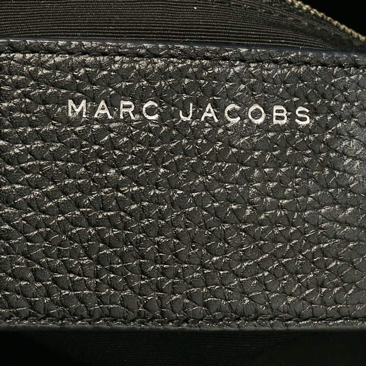 Pre Owned Marc Jacobs Black Leather Large Recruit East West Tote