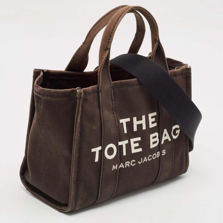 Pre Owned Marc Jacobs Black Canvas Small The Tote Bag