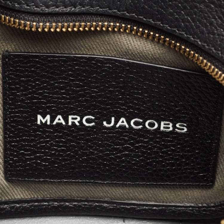 Pre Owned Marc Jacobs Black Leather Small The Tote Bag