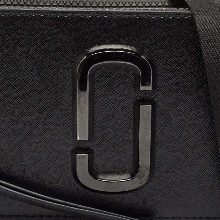 Pre Owned Marc Jacobs Black Patent Leather Snapshot Crossbody Bag