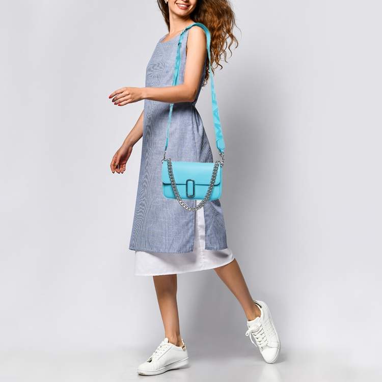 Pre Owned Marc Jacobs Blue Leather The J Marc Shoulder Bag