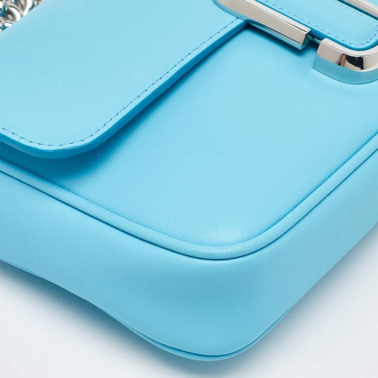 Pre Owned Marc Jacobs Blue Leather The J Marc Shoulder Bag