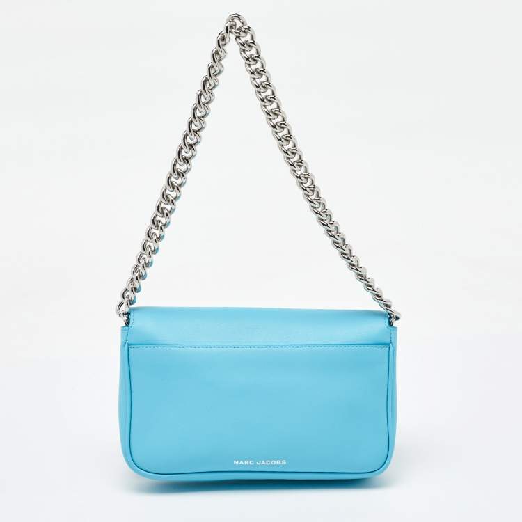 Pre Owned Marc Jacobs Blue Leather The J Marc Shoulder Bag