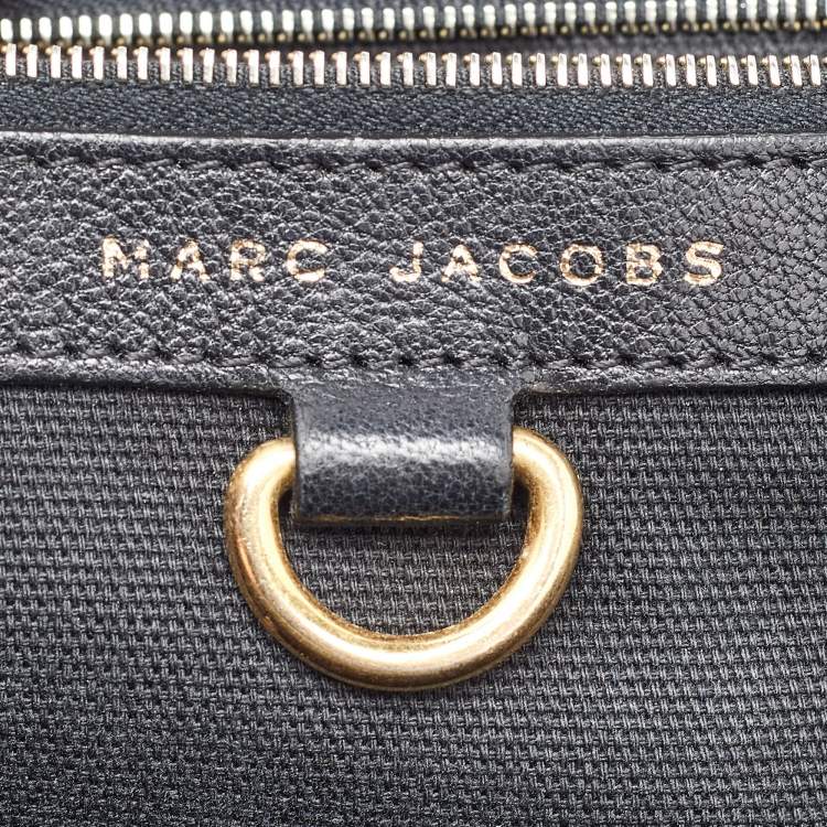 Pre Owned Marc Jacobs Black Quilted Leather Stam Satchel