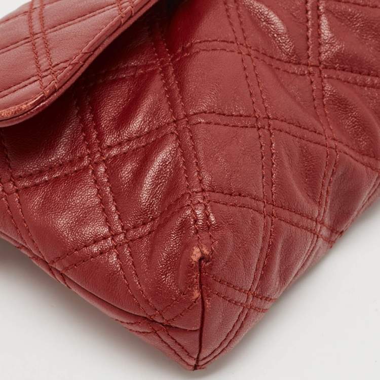 Pre Owned Marc Jacobs Red Quilted Leather Single Shoulder Bag